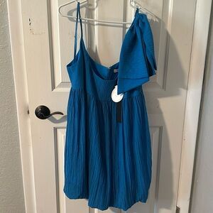 Blue cocktail dress